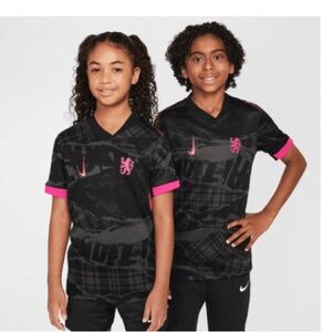 Nike Kids' Chelsea FC Soccer Jersey - Black and Pink